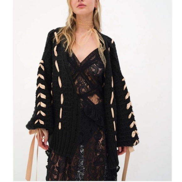 Last price drop⬇️PRICE FIRM➡️ NWT FOR LOVE & LEMONS LIBERTY CARDIGAN - M - Picture 9 of 13